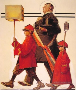 Norman Rockwell Painting - parade 1924 Norman Rockwell